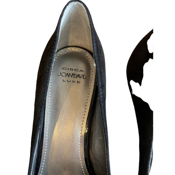 Circa Joan and David Luxe black suede bow detail pumps 8.5 - Picture 5 of 8